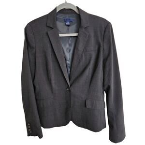 J Crew Womens Virgin Wool Blazer Size 10 Dark Academia Preppy Classic Old Money